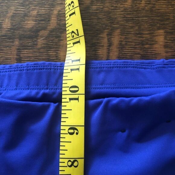 Fila Black Workout Leggings With Blue Band at Waist - Picture 15 of 16